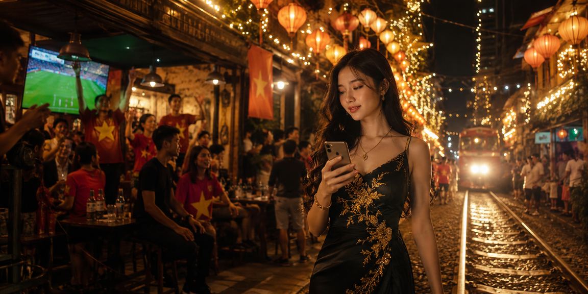 Người chơi Hà Nội tra cứu voucher casino tại chợ đêm trên điện thoại
