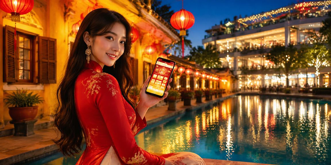 Người dùng Hội An mở ứng dụng casino và kiểm tra giải thưởng tournament trực tuyến