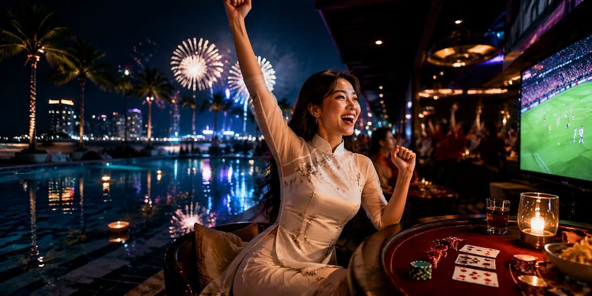 Người dùng Nha Trang truy cập trang cá cược thể thao trên điện thoại bên bờ biển